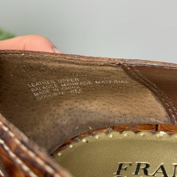 Franco Sarto crocodile peep toe heels - Picture 13 of 13